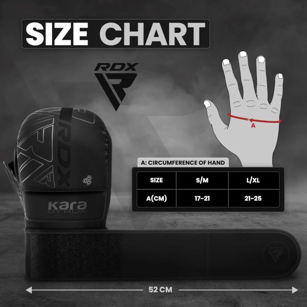 Guantoni MMA RDX pelle Maya Hide sparring grappling adulti-3