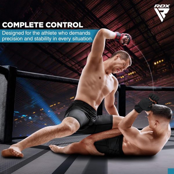 Guantoni MMA RDX pelle Maya Hide sparring grappling adulti-6