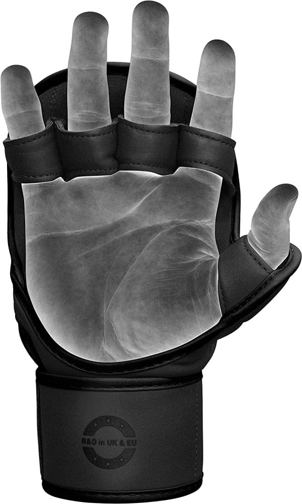 Guantoni MMA RDX pelle Maya Hide sparring grappling adulti-7