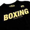 T-Shirt Venum Boxing VT Uomo Nero Oro Cotone Elastan