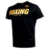 T-Shirt Venum Boxing VT Uomo Nero Oro Cotone Elastan