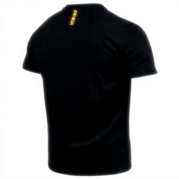 T-Shirt Venum Boxing VT Uomo Nero Oro Cotone Elastan