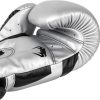 Guantoni da boxe Venum Elite pelle Skintex 12 oz argento-4