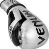 Guantoni da boxe Venum Elite pelle Skintex 12 oz argento-2