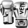 Guantoni da boxe Venum Elite pelle Skintex 12 oz argento-5