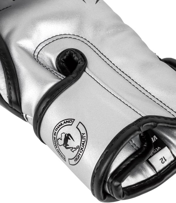 Guantoni da boxe Venum Elite pelle Skintex 12 oz argento-7