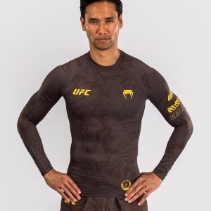 Rash guard UFC Venum compressione uomo maniche lunghe-0