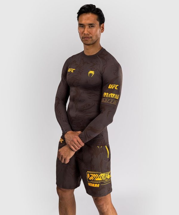 Rash guard UFC Venum compressione uomo maniche lunghe-3