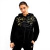 Felpa Donna Venum Replica Zip Hoodie Corsa Nero Oro