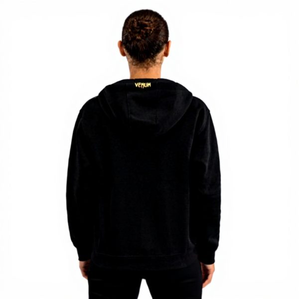 Felpa Donna Venum Replica Zip Hoodie Corsa Nero Oro