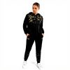 Felpa Donna Venum Replica Zip Hoodie Corsa Nero Oro