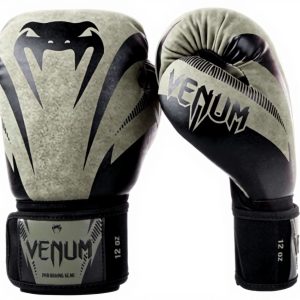 Guantoni Venum Boxe Allenamento Pelle Sintetica Verde Kaki