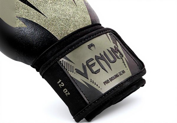 Guantoni Venum Boxe Allenamento Pelle Sintetica Verde Kaki