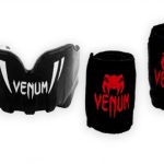 Paradenti Venum Challenger bambini boxe nero bianco