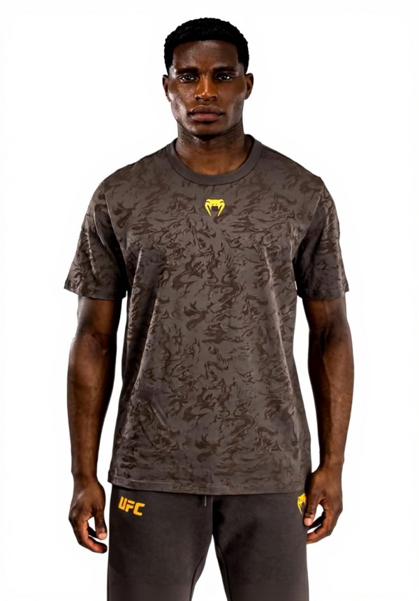 T-shirt Uomo Venum Fight Week Cotone Earthen Brown