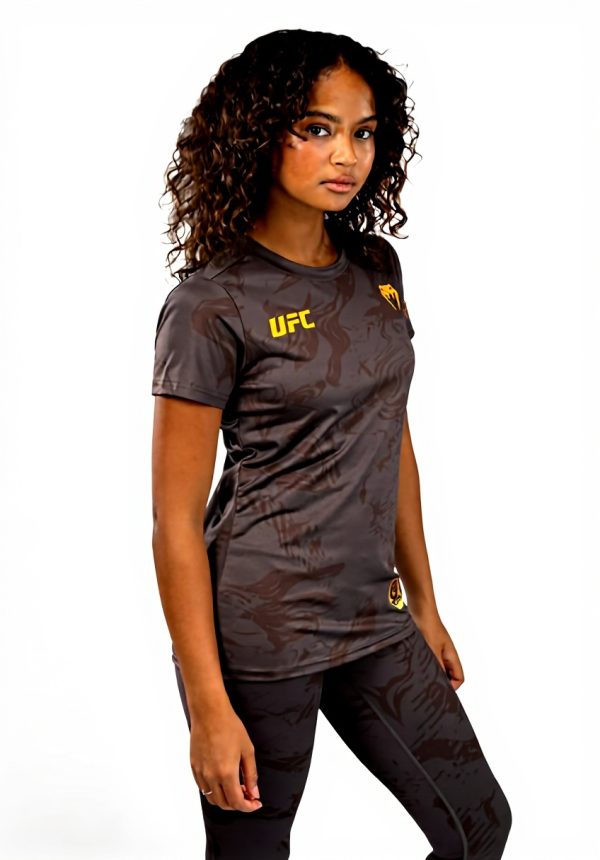 T-Shirt Donna Venum Fight Week Dry-Tech Earthen Brown