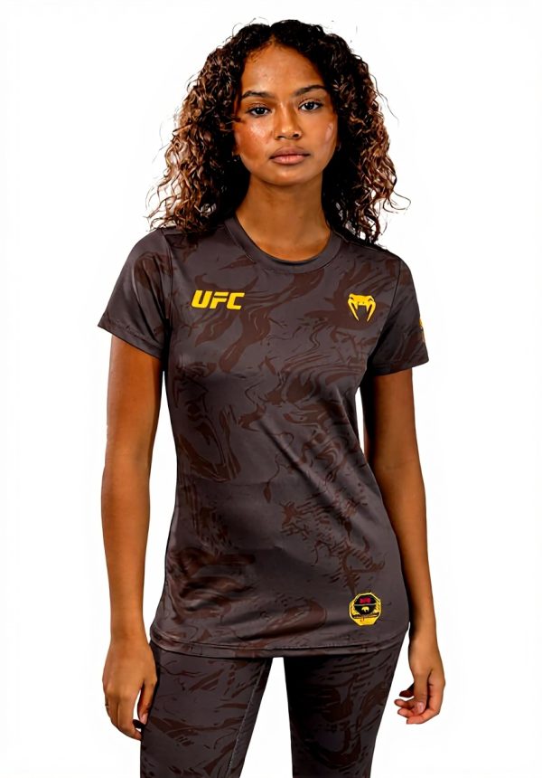 T-Shirt Donna Venum Fight Week Dry-Tech Earthen Brown