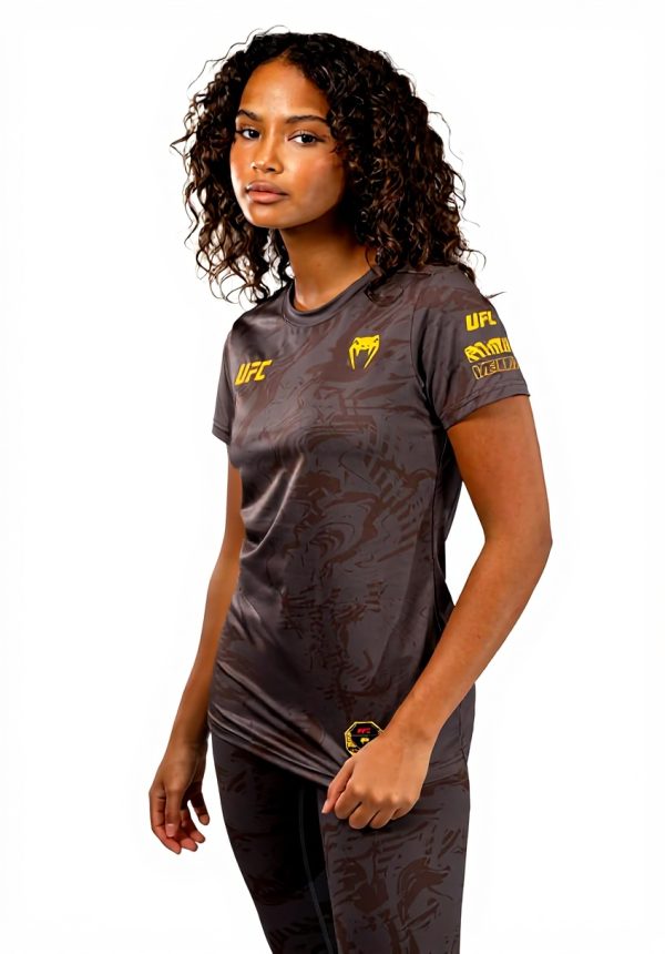T-Shirt Donna Venum Fight Week Dry-Tech Earthen Brown
