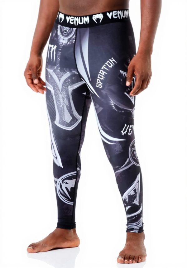 Venum Gladiator 3.0 Leggings Compressione Uomo Nero Bianco