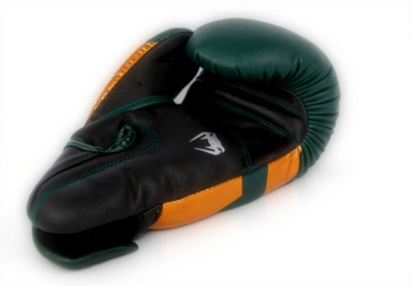 Guantoni da boxe Venum Elite 14 oz Verde Bronzo Argento