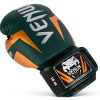 Guantoni da boxe Venum Elite 14 oz Verde Bronzo Argento