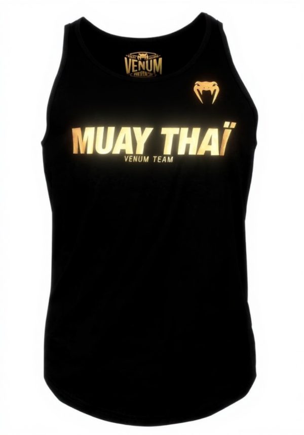 Canotta Muay Thai VENUM Nero Oro XXL Uomo Cotone