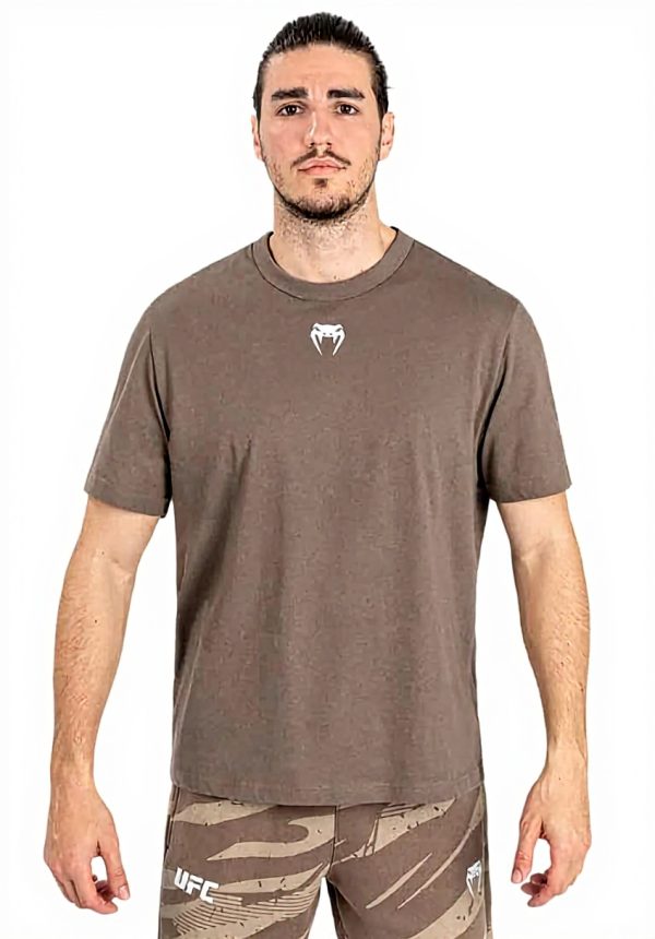 VENUM UFC T-Shirt Uomo Cotone Maglietta Sportiva Sabbia