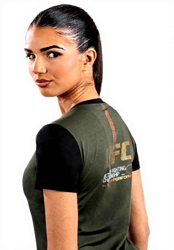 VENUM UFC T-Shirt Donna Dry-Tech Khaki Bronzo Sportiva