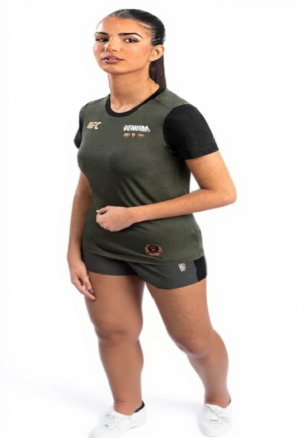 VENUM UFC T-Shirt Donna Dry-Tech Khaki Bronzo Sportiva