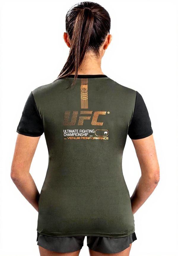 VENUM UFC T-Shirt Donna Dry-Tech Khaki Bronzo Sportiva