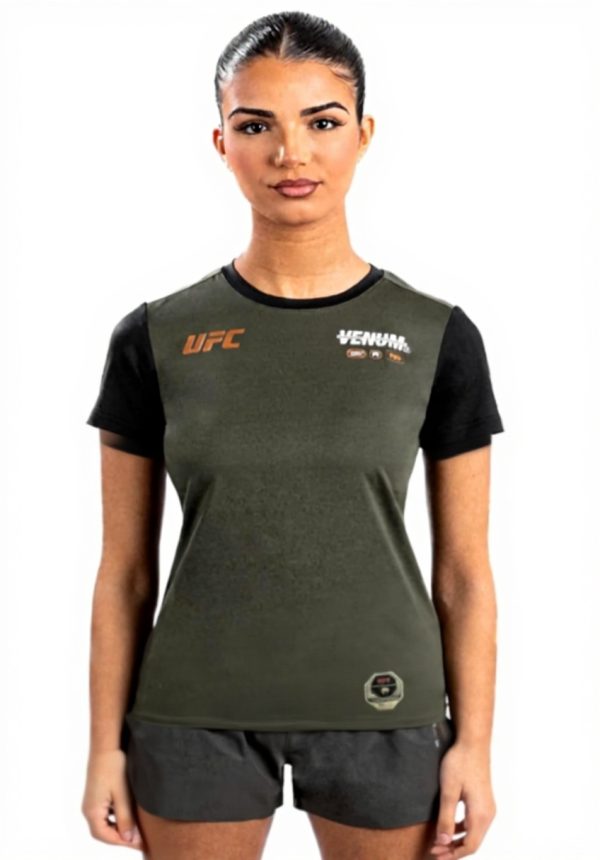 VENUM UFC T-Shirt Donna Dry-Tech Khaki Bronzo Sportiva