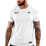 T-Shirt UFC Venum Uomo Bianco Giardino Opulento XXL