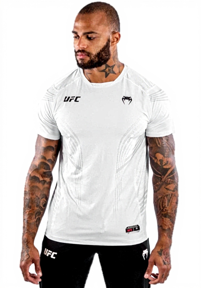 T-Shirt UFC Venum Uomo Bianco Giardino Opulento XXL
