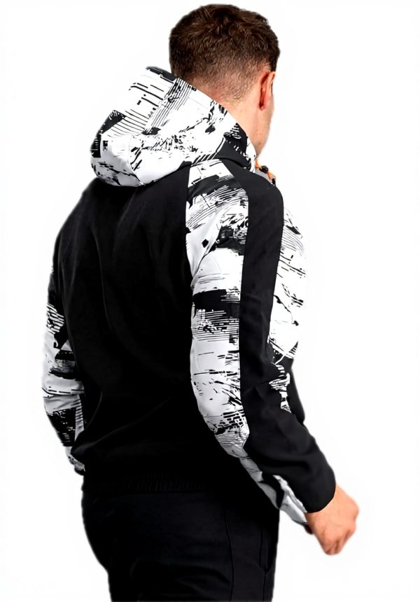 Venum UFC Zenith Felpa Uomo Cappuccio Zip Nero Bianco