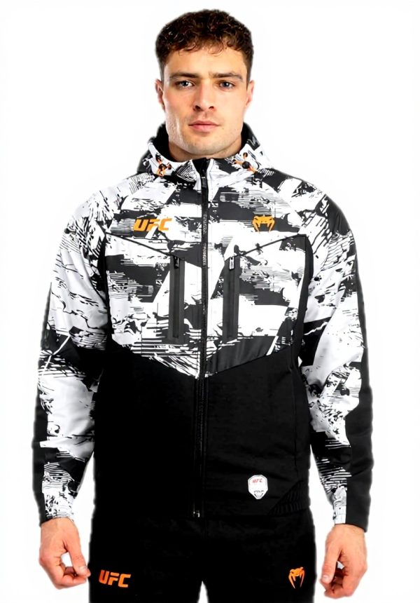 Felpa con cappuccio Venum UFC Zenith Uomo Nero Bianco