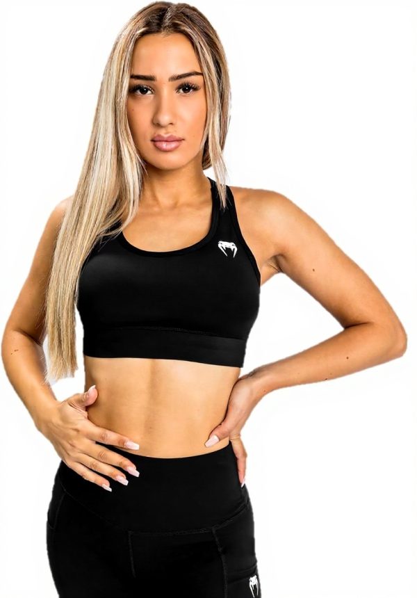 Venum Essential Sport Bra Donna, Nero, Rayon Elastan