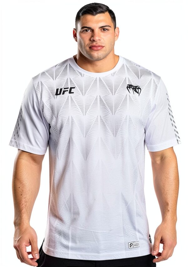 T-Shirt Venum Uomo Cotone Sportiva Bianco Nero-5