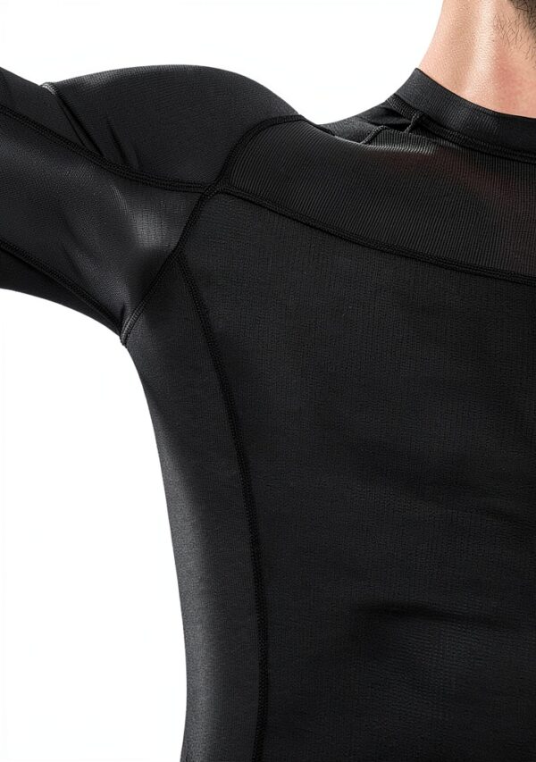 Rash guard Venum compressione Nero sport acquatici uomo-5
