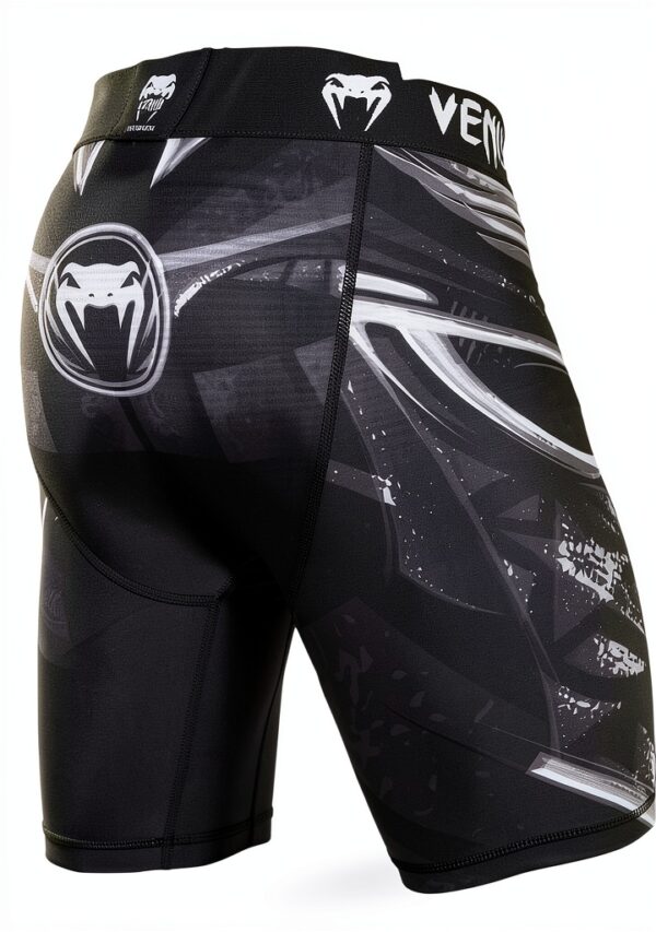 Pantaloncini MMA VENUM Nero Bianco compressione traspirante-2