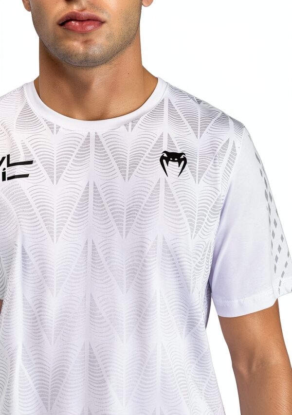 T-Shirt Venum Uomo Cotone Sportiva Bianco Nero-2