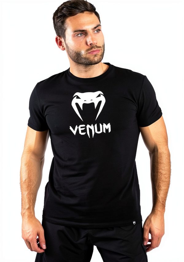 VENUM Classic Maglietta Uomo 100% Cotone Taglio Atletico