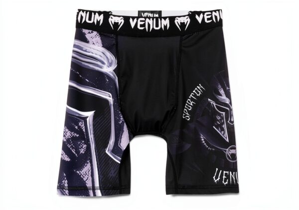 Pantaloncini MMA VENUM Nero Bianco compressione traspirante-3