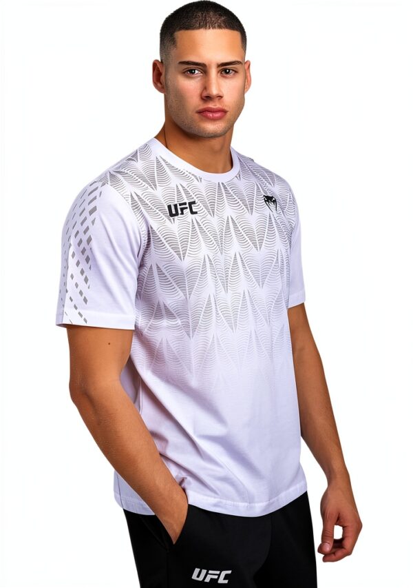 T-Shirt Venum Uomo Cotone Sportiva Bianco Nero-3