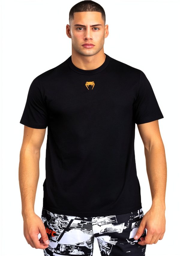 Venum UFC Zenith T-Shirt Uomo 100% Cotone Nero Arancione