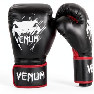 Guantoni da pugilato Venum Nero Rosso Poliuretano Bambini-0