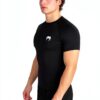 Rash guard uomo Venum compressione maniche corte nero bianco-1
