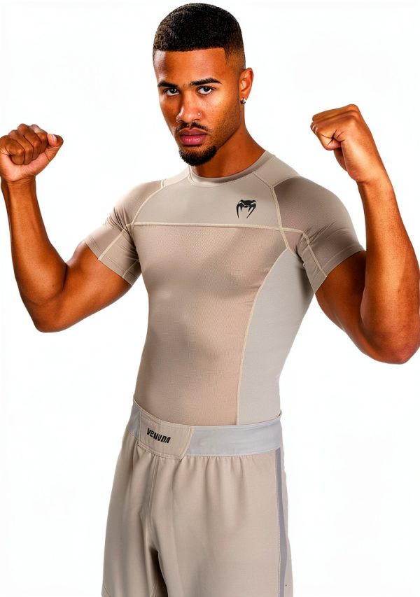 Venum G-Fit Air Rashguard Uomo Sabbia XXL Maniche Corte