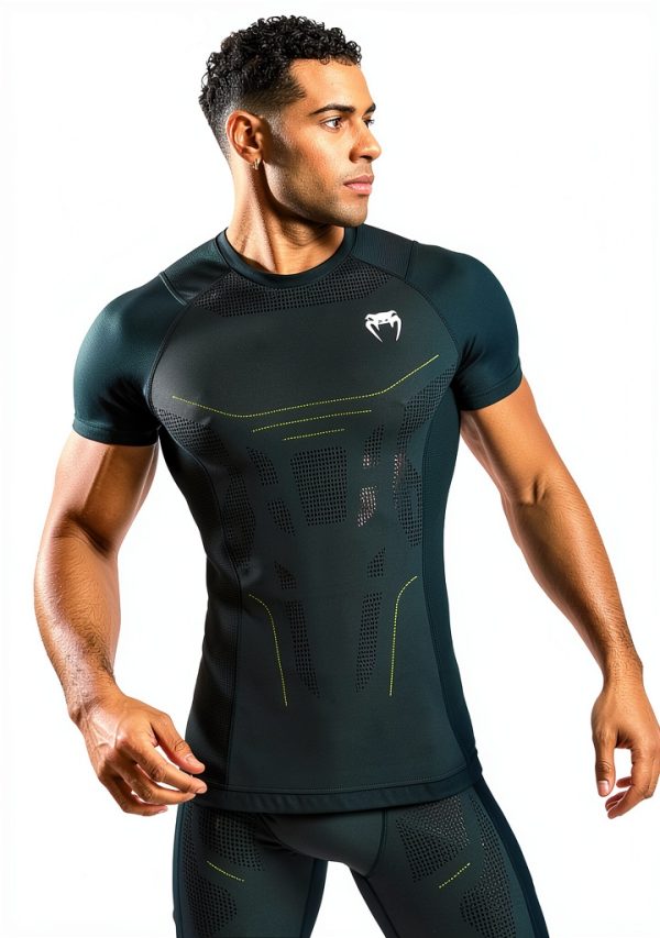 VENUM Rash Guard Uomo Verde Foresta BJJ Grappling