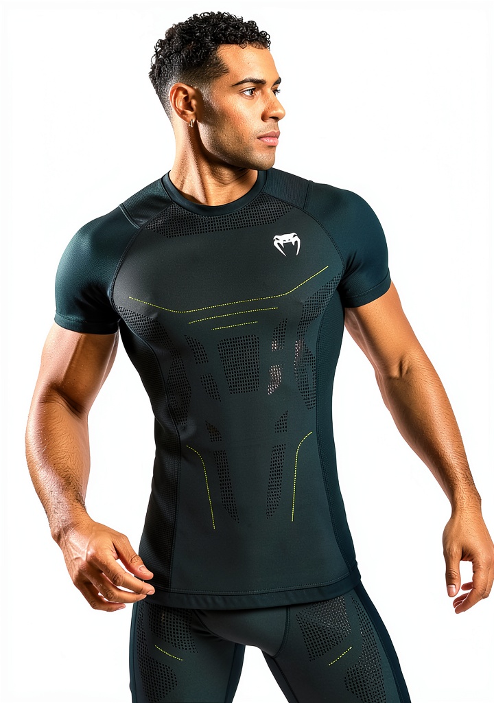VENUM Rash Guard indossata durante un allenamento di grappling