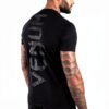 Maglietta sportiva Venum cotone atletico uomo nero-3